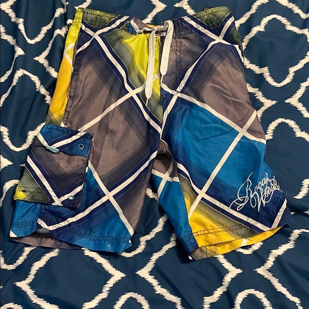 Colorful Geometric Swim Shorts